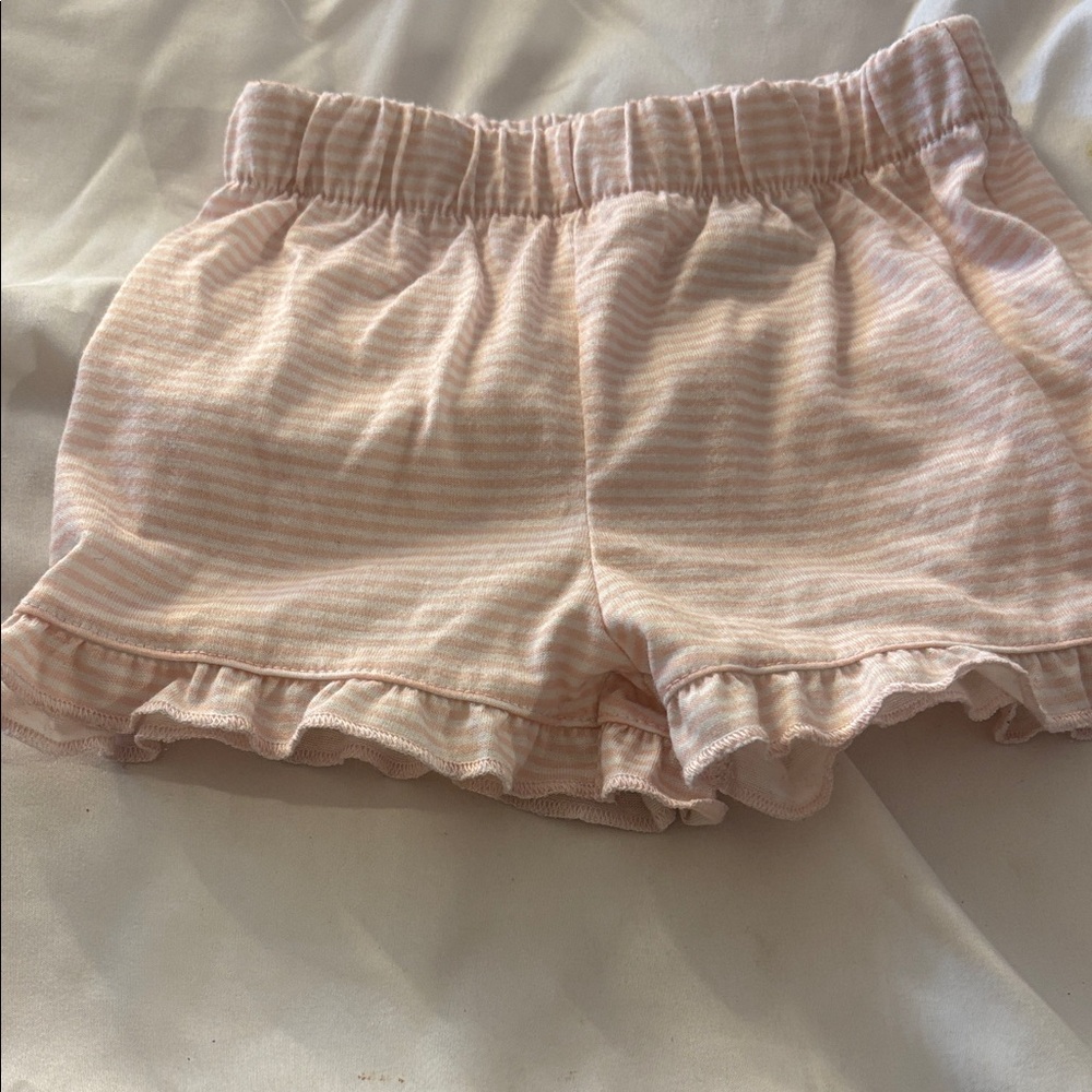 Carters Pink Striped Kids Shorts 2T